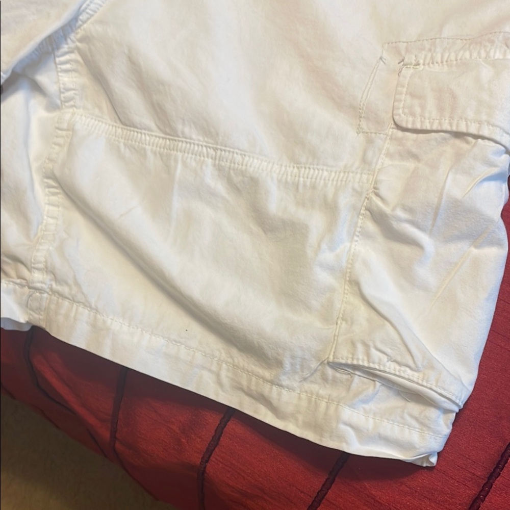 Polo by Ralph Lauren White Cargo Shorts Durable Summer Essential - Picture 4 of 9